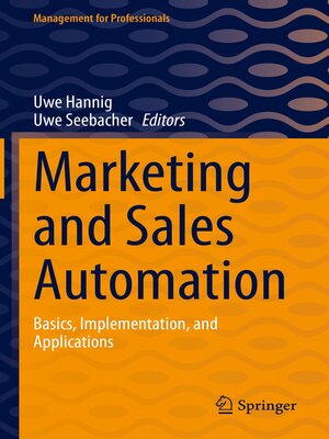 cover image of Marketing and Sales Automation
